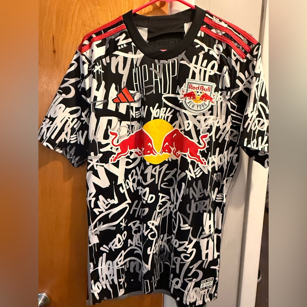 New York Red Bulls Adidas Hip Hop Soccer Jersey